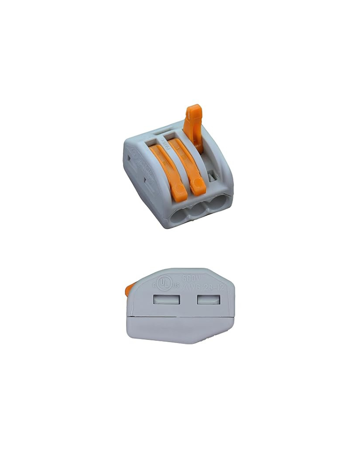 WAGO 221-613 Lever-Nuts - 3-Conductor Compact Splicing Connectors for 10 AWG (Box of 50)