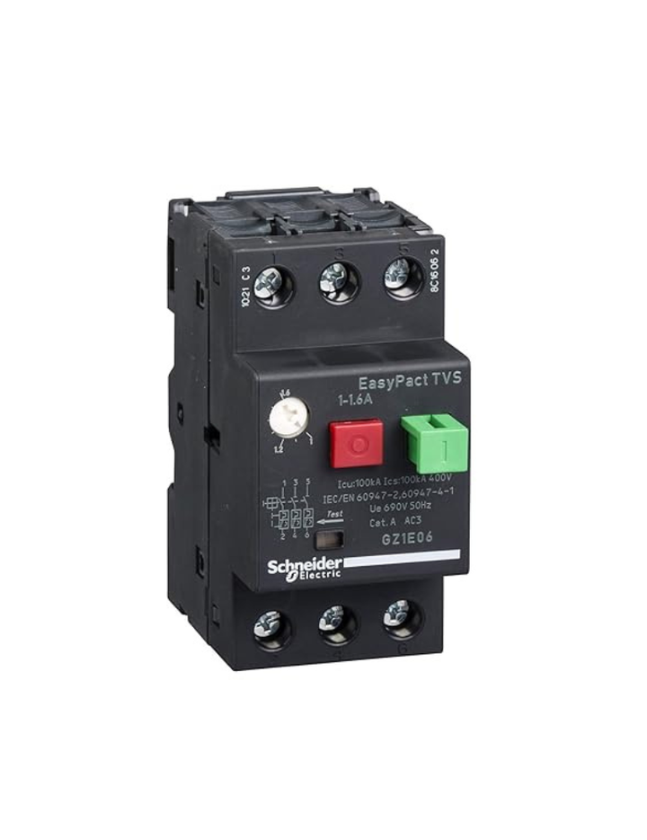 Schneider Electric GZ1E06 TVS GZ1 MOTOR CIRCUIT BREAKER 1-1.6A