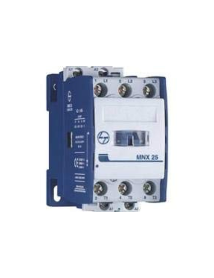 L&T MNX-25 Power Contactor (Blue, White, 25A 3 Pole)