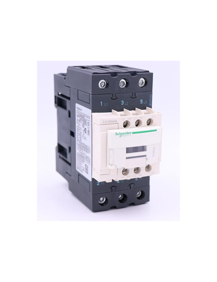 Schneider LC1D50AF7 New Contactor LC1-D50AF7 3P 50A 110V AC Coil (Multicolour)