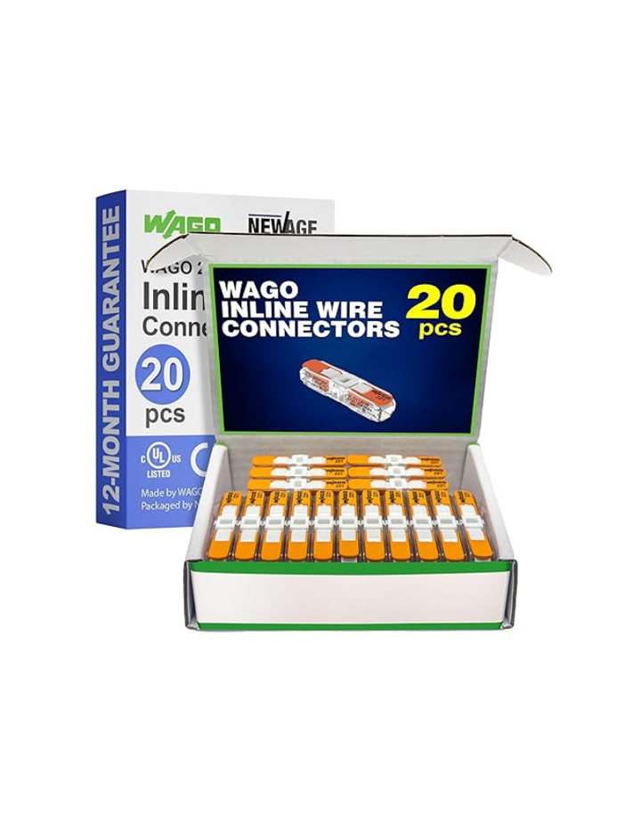 WAGO 221-2401 Inline Splicing Pack 221 Series with Case Includes (20x) 221-2401