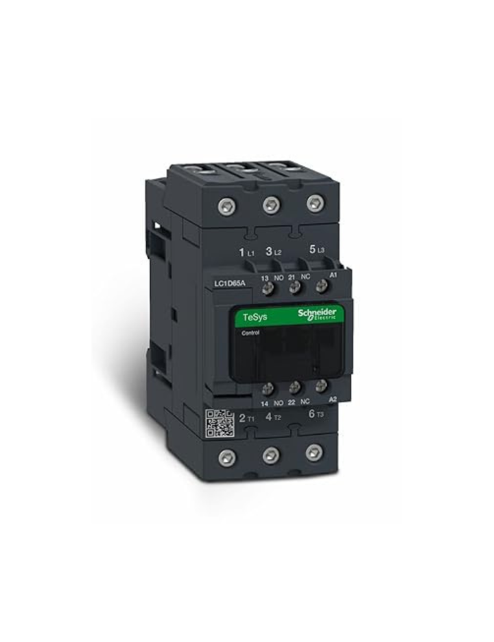 Schneider Electric LC1D65AM7 3P EVLK CONTACTOR 65A 30KW AC3 220VAC