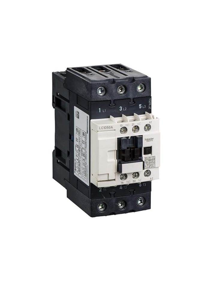 Schneider Electric Tesys 3P Evlk Contactor 50A 22Kw Ac3 220Vac,LC1D50AM7 (Pack of 1)