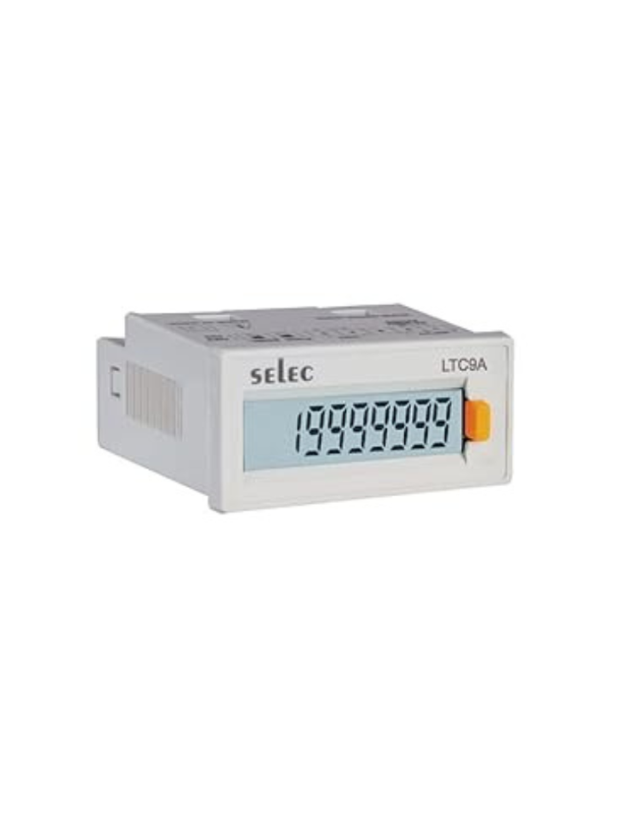 LTC9A, 7 1/2 DIGIT, LCD TIME + COUNT TOTALISER