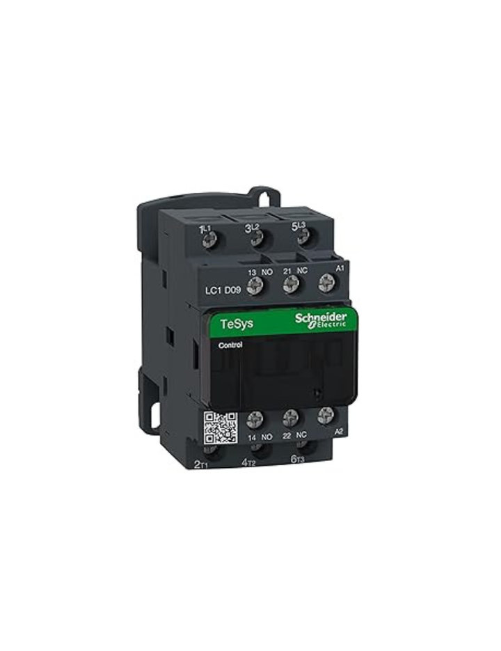 Schneider Electric TeSys D contactor for motor control and resistive load with 3 poles 240 V AC coil 50/60 Hz - LC1D09U7