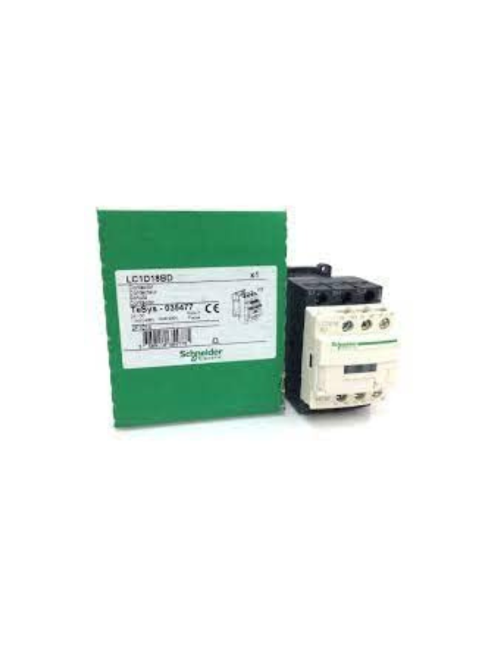 Schneider Electric TeSys D AC Contactor 3P 9A 24VAC Coil, White, Standard, (LC1D09B7)