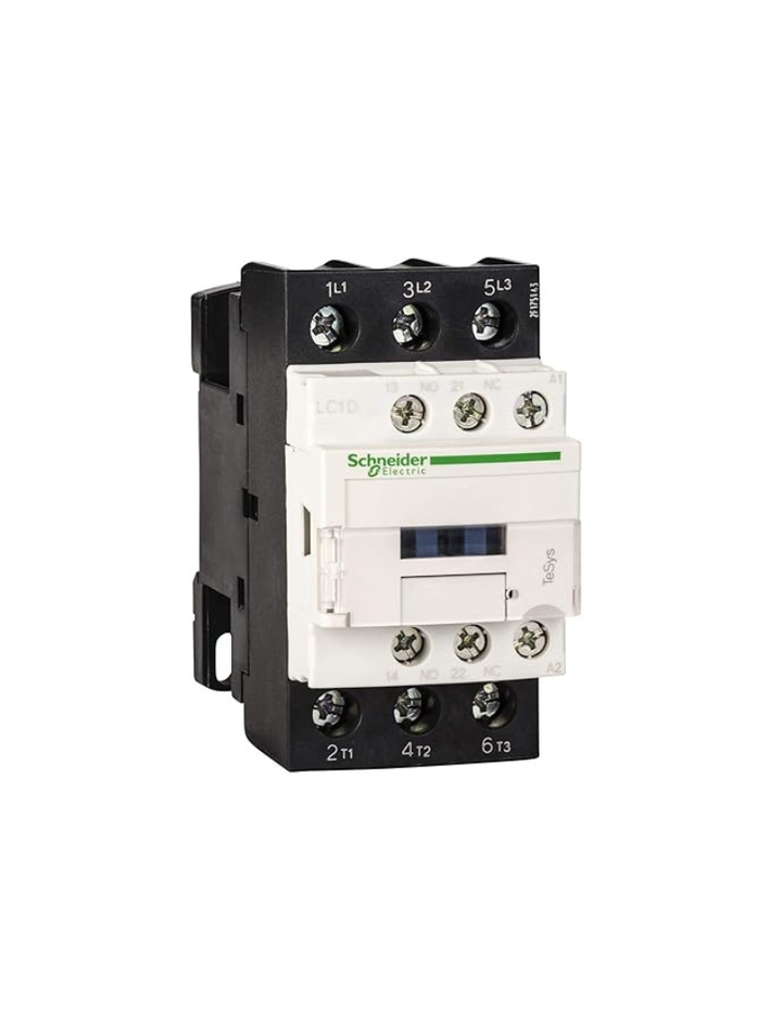 Schneider Electric TeSys D AC Contactor 3P 9A 24VAC Coil, White, Standard, (LC1D09B7)