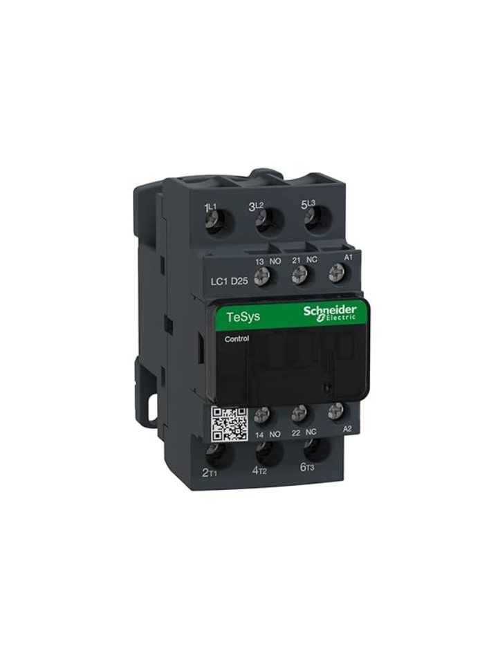 Schneider Electric LC1D25 Contactor 25A TP 1NO+1NC 110VAC - LC1D25F7