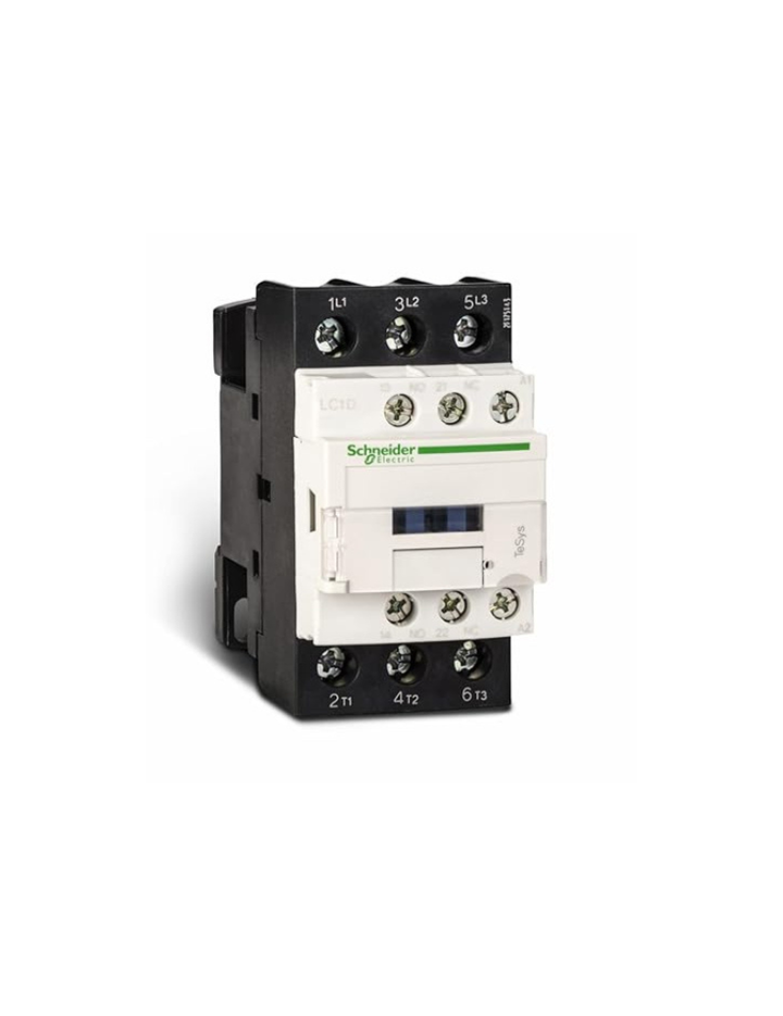 Schneider Electric LC1D25M7 CONTACTOR 3PST-NO, 220VAC, 40A, DIN RAIL, Multi-Coloured
