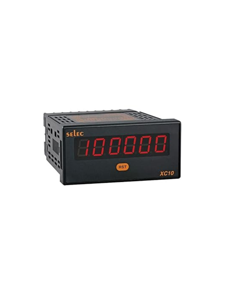 XC10D, 6 Digit LED Display Counter, 90 to 270V AC/DC supply