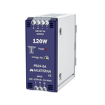 Multispan PS24-5A 120W 24V DC 5A Power Supply, 100-270V AC Input, Voltage Adjustment Knob
