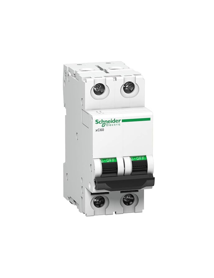 Schneider ACT 9 6A 2 Pole MCB (Multicolour) (ACT 9 'C' CURVE)