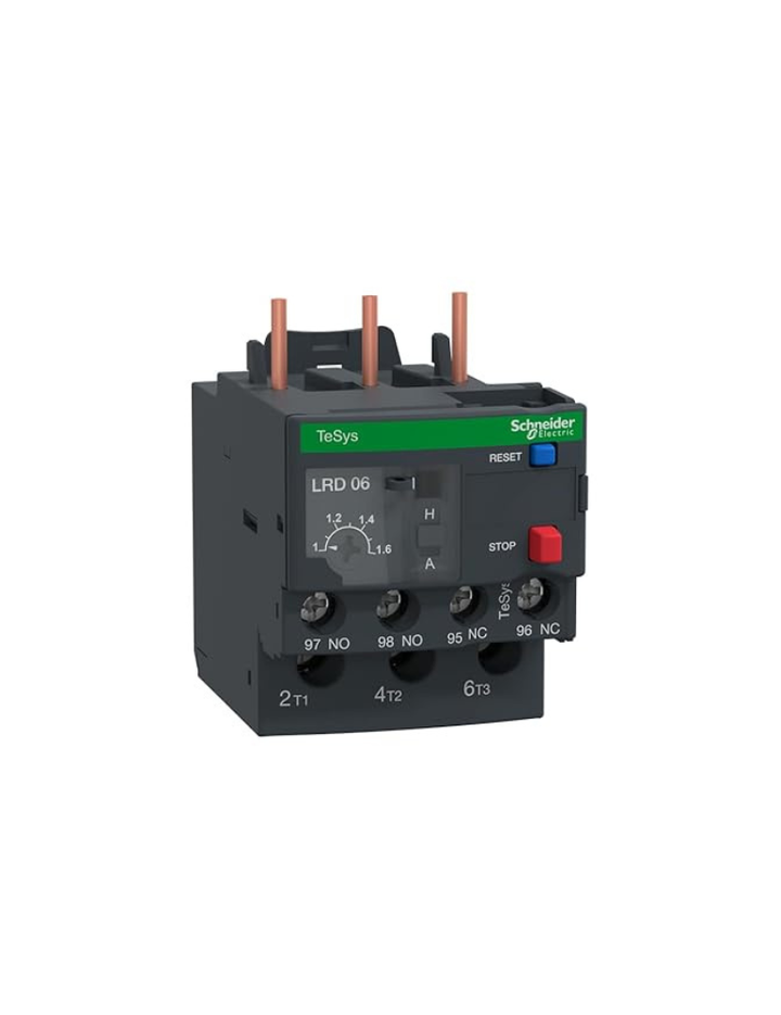 Schneider Electric TeSys LRD - Differential Thermal Overload Relay, 1.0…1.60A Adjustment Range, Class 10A, Motor Protection, LRD06 OLR