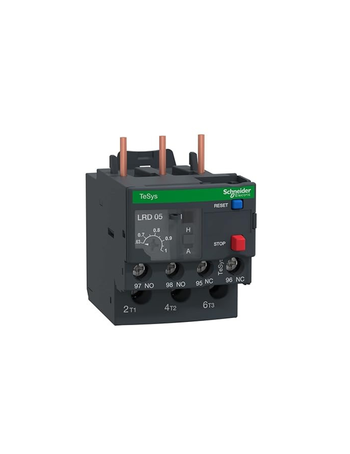 Schneider Electric LRD Thermal O/L Relay 0.63-1.00A - LRD05, Red