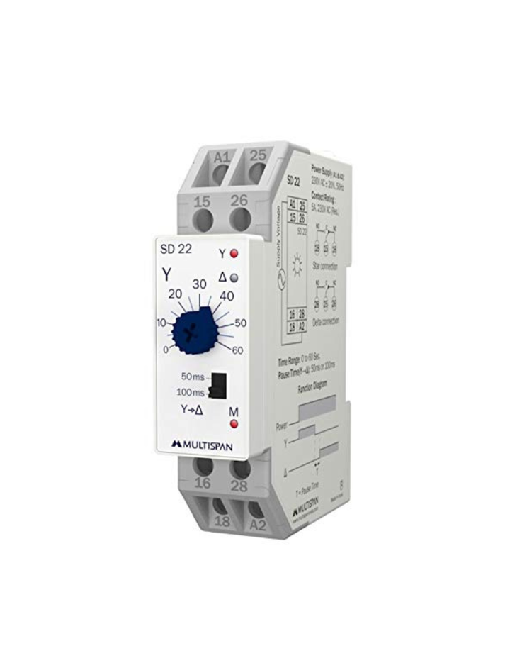 Multispan Star Delta Timer 5A SD-22