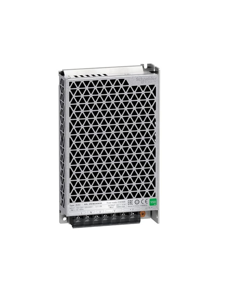 SCHNEIDER ELECTRIC ABL2REM24065K SINGLE PHASE POWER SUPPLY 100-240V INPUT 24VDC OUTPUT 150W 6.5A
