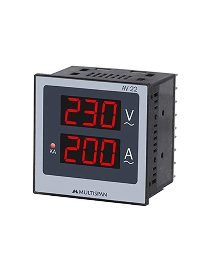 Multispan AV-22 Digital Ampere + Volt Meter