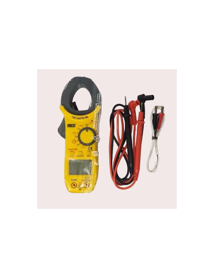 MECO 72T Auto 3¾ Digit / 4000 Count 400 A Ac Auto Ranging Digital Clamp Meter (Yellow)