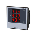 Multispan Corded Electric Volt-19N Three Phase Volt Meter, Multicolor