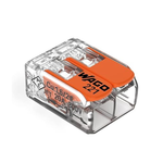 WAGO 221-412 Lever-Nuts - 2-Conductor Compact Splicing Connectors (Pack of 10)