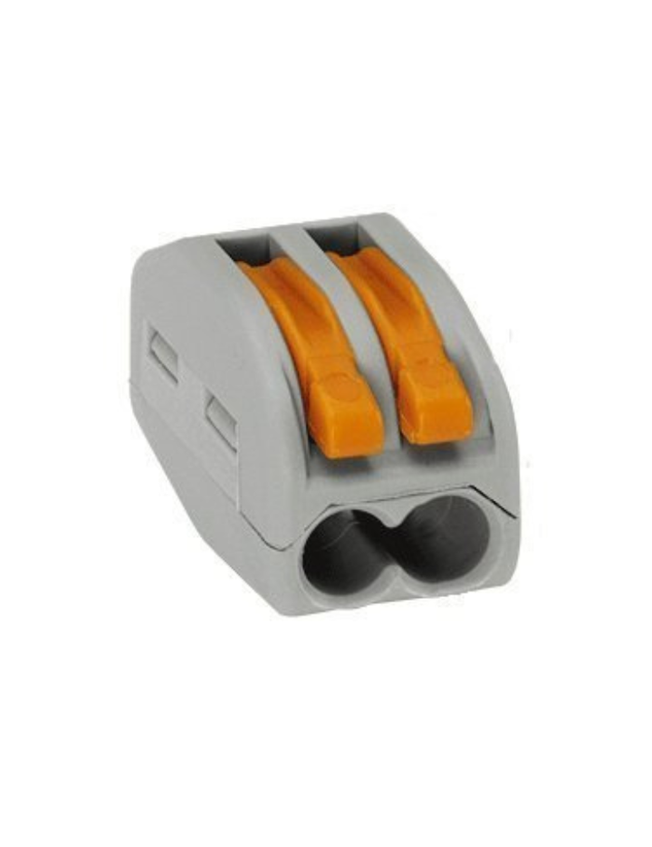 Wago 222-412 LEVER-NUTS 2 Conductor Compact Connectors 25 PK