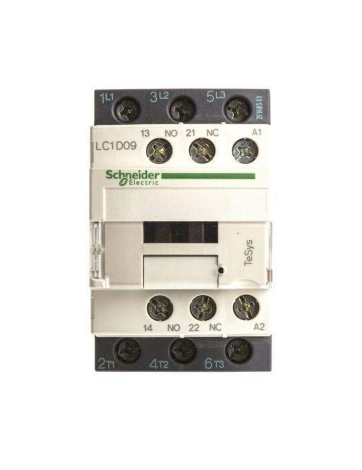 Schneider Electric TeSys D contactor for motor control and resistive load with 3 poles 230 V AC coil 50/60 Hz - LC1D09P7