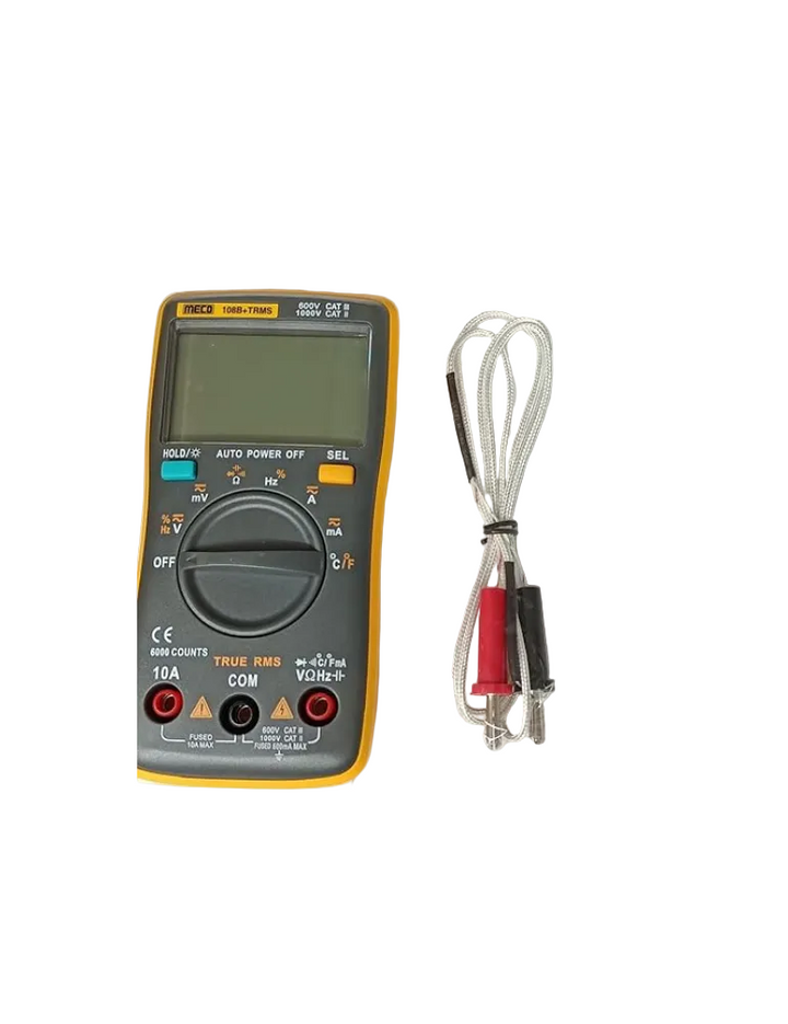 Meco Digital 108b+ Trms Multimeter Pocket Size