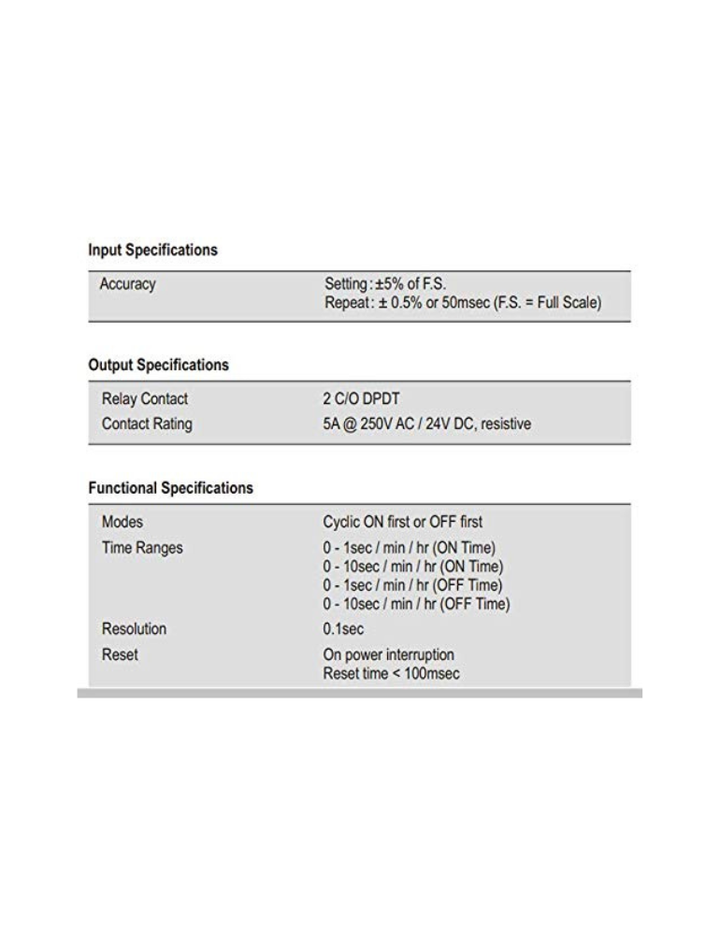 Selec Make Cyclic Timer with Unequal ON & OFF Time, 6 Time Ranges [800XC] (Pack of 1)