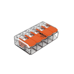 WAGO 221-615 Lever-Nuts - 5-Conductor Compact Splicing Connectors for 10 AWG (Box of 25)
