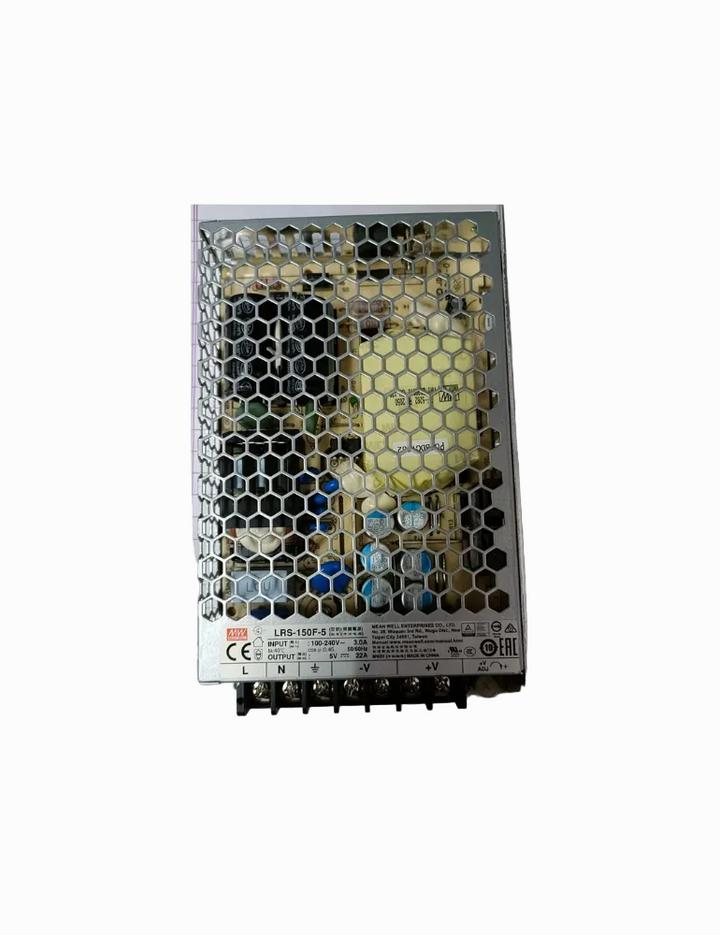 Meanwell 150W Single Output Switching Power Supply, 22A, AC, TUV, UL, EN, GB Compliant, Chassis Mount, LRS150F5