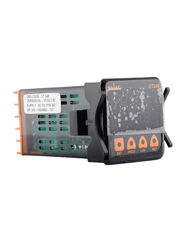 Selec XT546 Digital Timer Dual Display (Black, 94 x 48 x 48 mm)