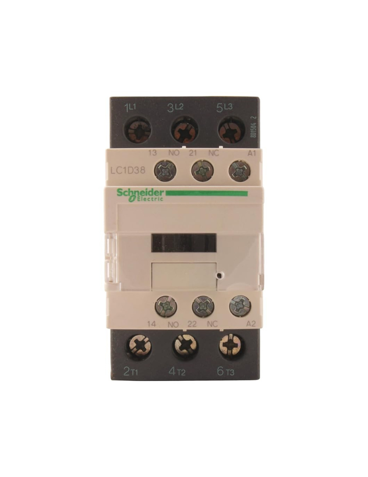 Schneider LC1D38M7 220 Volts Contactor (Black and Beige, 1 - Piece), Others