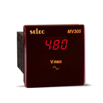 Selec Make 1Ø-2 Wire Digital Voltmeter with LED display, Size: 96 x 96mm [MV305] (Pack of 1)