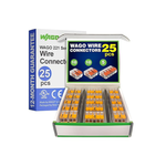 WAGO Wire Connectors 221 Series 25pc Includes (10x 221-412) (10x 221-413) (5X 221-415)