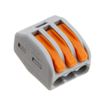 Wago 222-413 LEVER-NUTS 3 Conductor Compact Connectors 10 PK