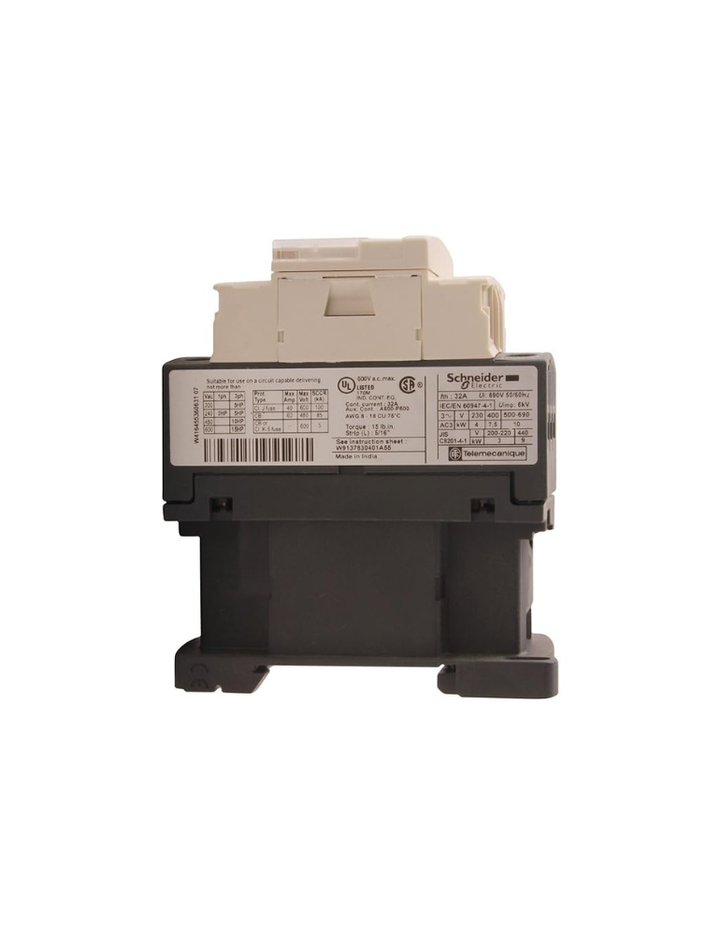 Schneider LC1D18M7 220 Volts Contactor (Black and Beige, 1 - Piece) (OE018)