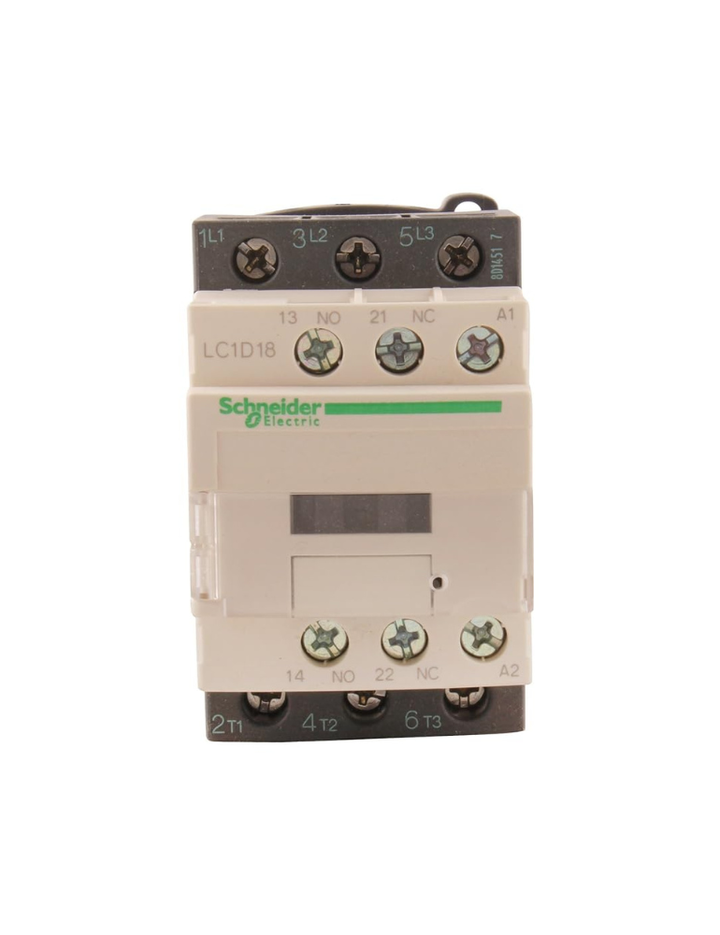 Schneider LC1D18M7 220 Volts Contactor (Black and Beige, 1 - Piece) (OE018)