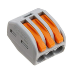 Wago 222-413 LEVER-NUTS 3 Conductor Compact Connectors 10 PK