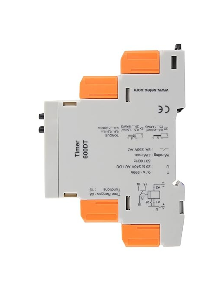 Selec 600DT Din Rail Digital Timer