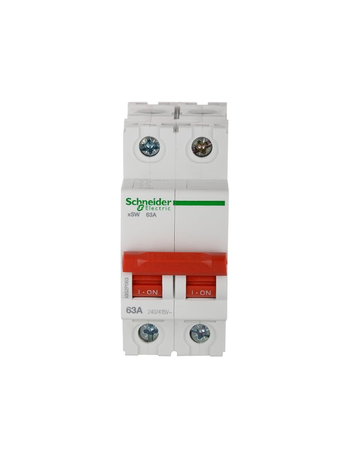 Schneider Electric Polycarbonate Acti 9 40-Ampere 2-Pole MCB Isolator (Standard Size, White) (SCPOLY-ISLTR)