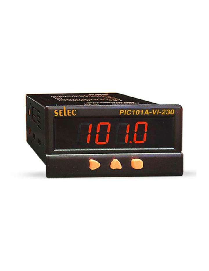 Selec Make Process Indicator with Voltage/Current Input, Size : 48 x 96mm [PIC101A-VI-230] (Pack of 1)