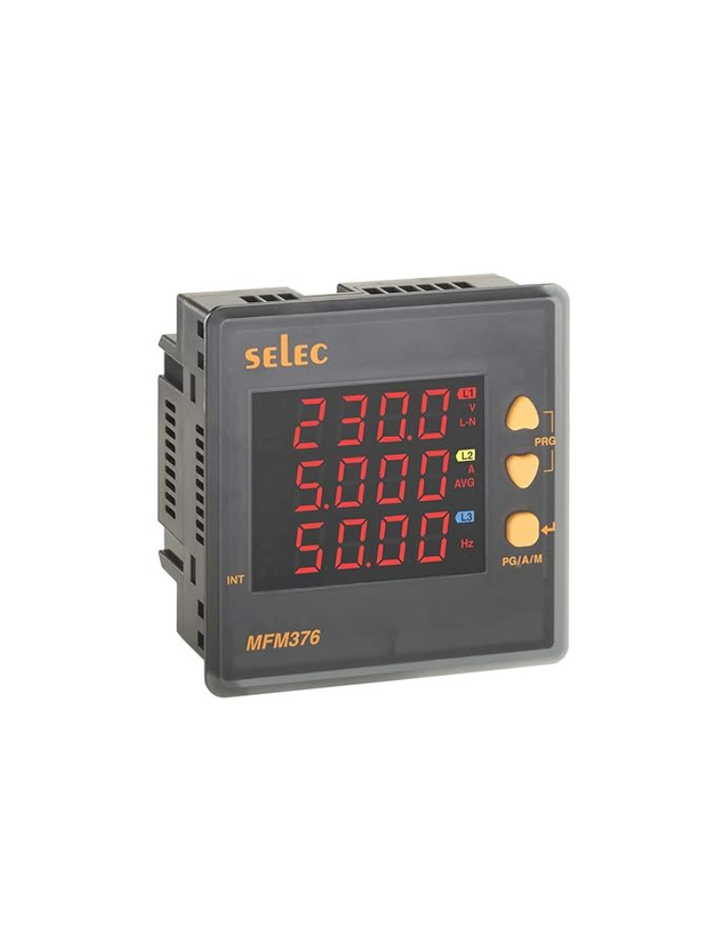 SELEC MFM376, Digital Three Phase LED Multifunction meter, Accuracy Class1