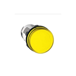 Schneider Electric, illuminated pushbutton, Harmony XB5N/XB7N, plastic, flush, yellow, 22mm, spring return, 24V AC DC, 1 NO, XB5AW35B1N
