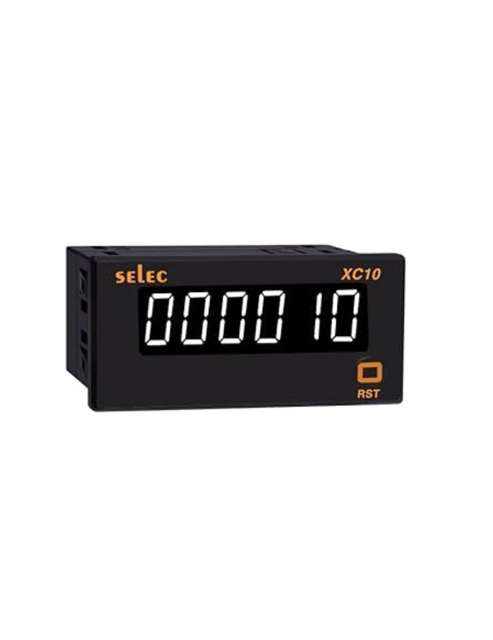 Count Totaliser/Rate Indicator, 48X96 mm Selec XC10 (Low Depth in White Display)(Same As XC10D)