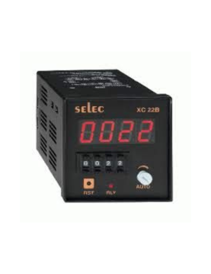 SELEC XC22B-4-230 4 Digits. Relay Contact, 2 C/O DPDT
