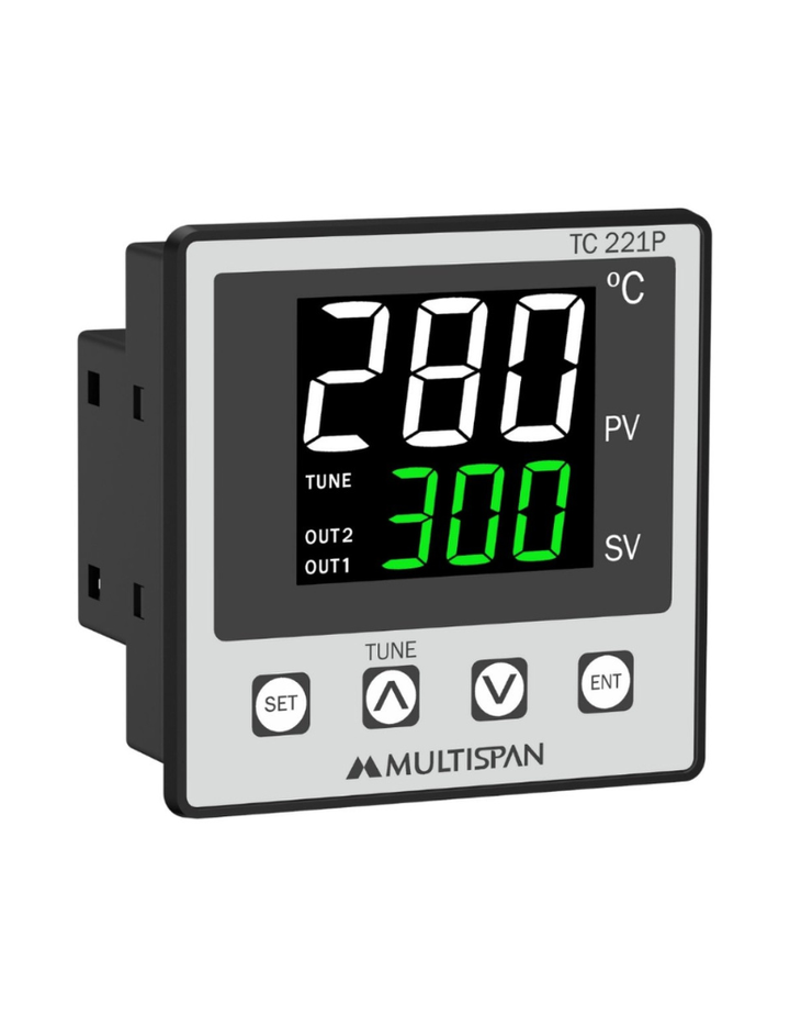 MULTISPAN TC-221P-WG-A2-01 Display Temperature Controller 100-270V AC Aux Supply