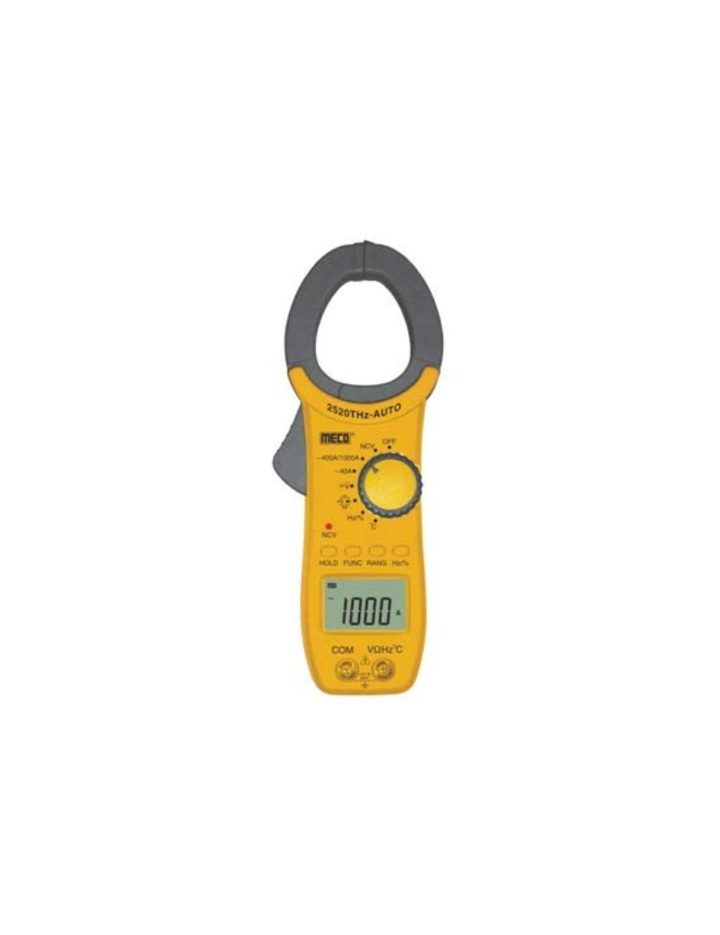 MECO 2520THz AUTO 3¾ Digit / 4000 Count 1000 A AC Auto ranging Digital Clamp meter