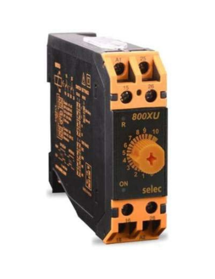 Selec Make On Delay/Interval Timer, 12 Time Ranges [800XU] (Pack of 1)