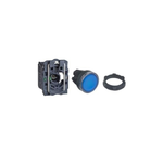 Schneider Electric, illuminated pushbutton, Harmony XB5N/XB7N, plastic, flush, blue, 22mm, spring return, 230V AC, 1 NO, XB5AW36M1N