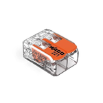WAGO 221-412/Ve00-2500 221 Series 2 Conductor Awg 24 – 12 Transparent Body Connector W/Levers - 50 Item(S)